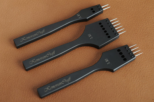 Detachable Round dent/Pricking Irons for Leather Stitching