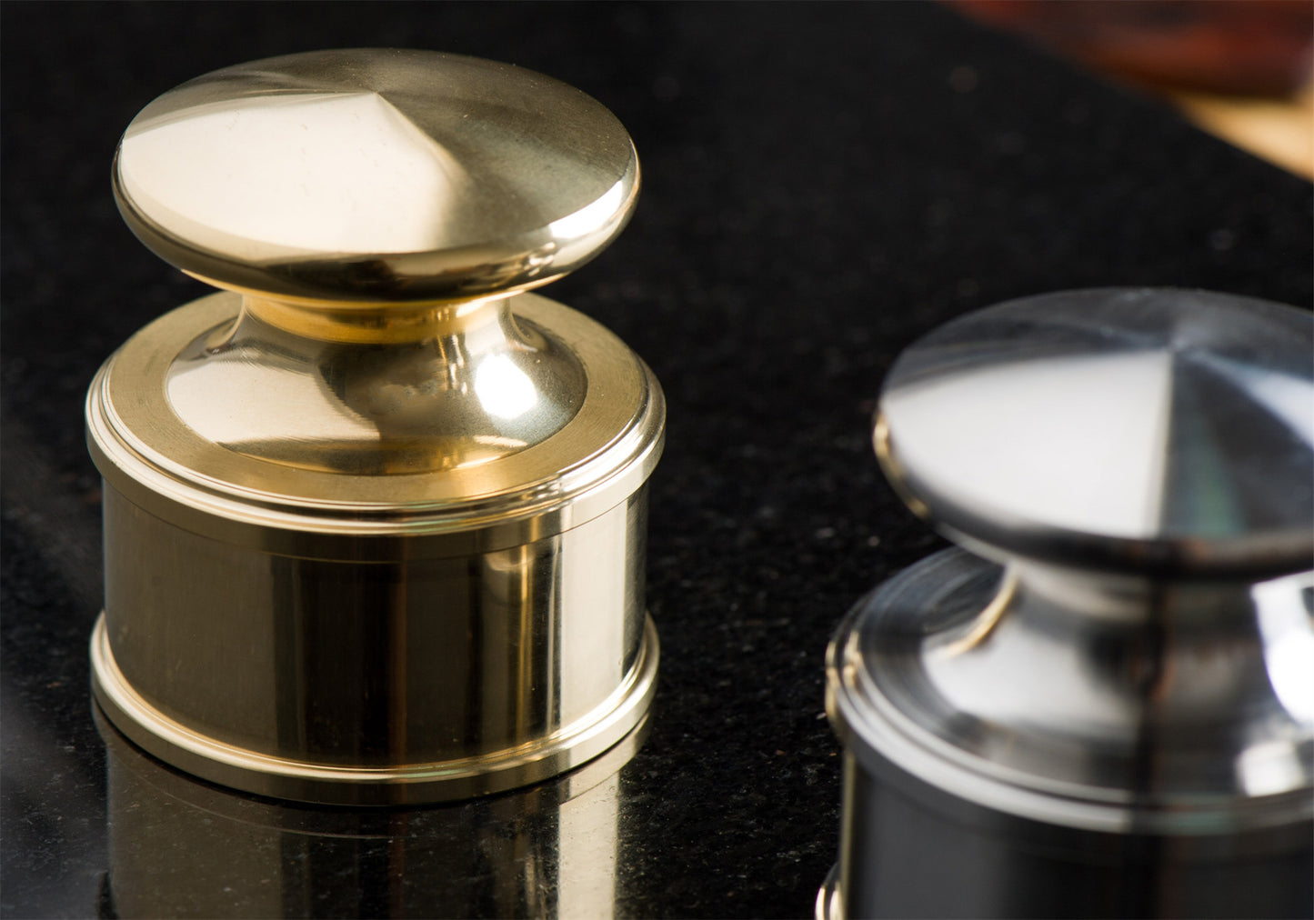 Heavy Leather Weight Brass&Stainless