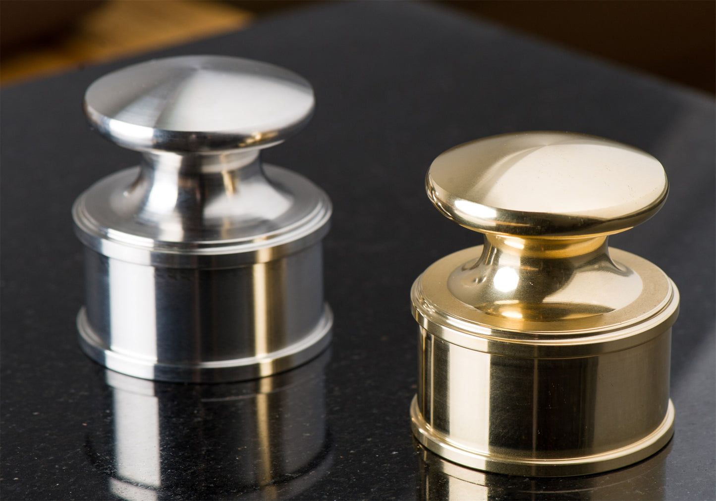 Heavy Leather Weight Brass&Stainless