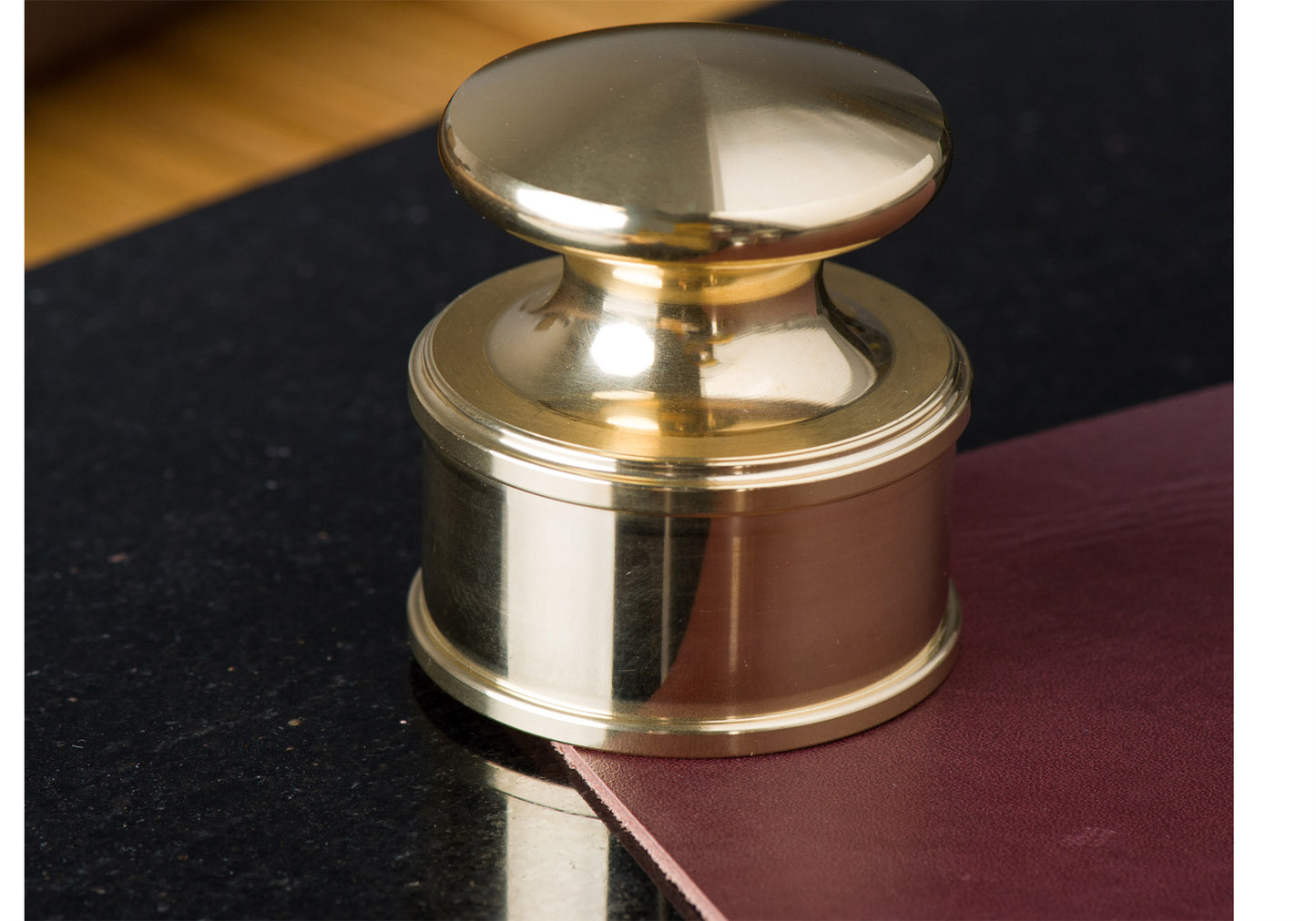 Heavy Leather Weight Brass&Stainless