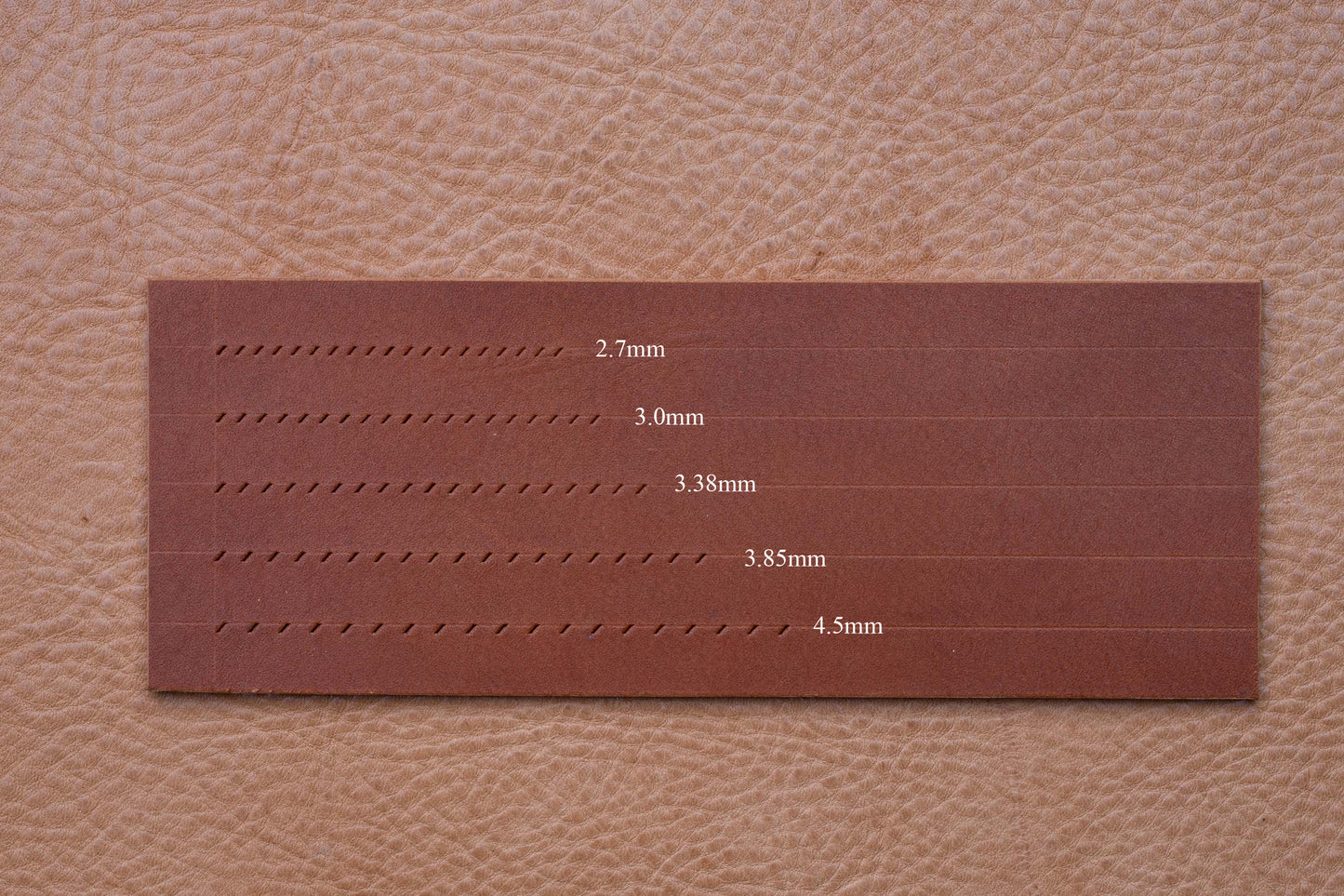 French Flat Pricking Iron Leathercraft Stitching Lacing Chisel Set 2.7mm -4.5mm by KemovanCraft