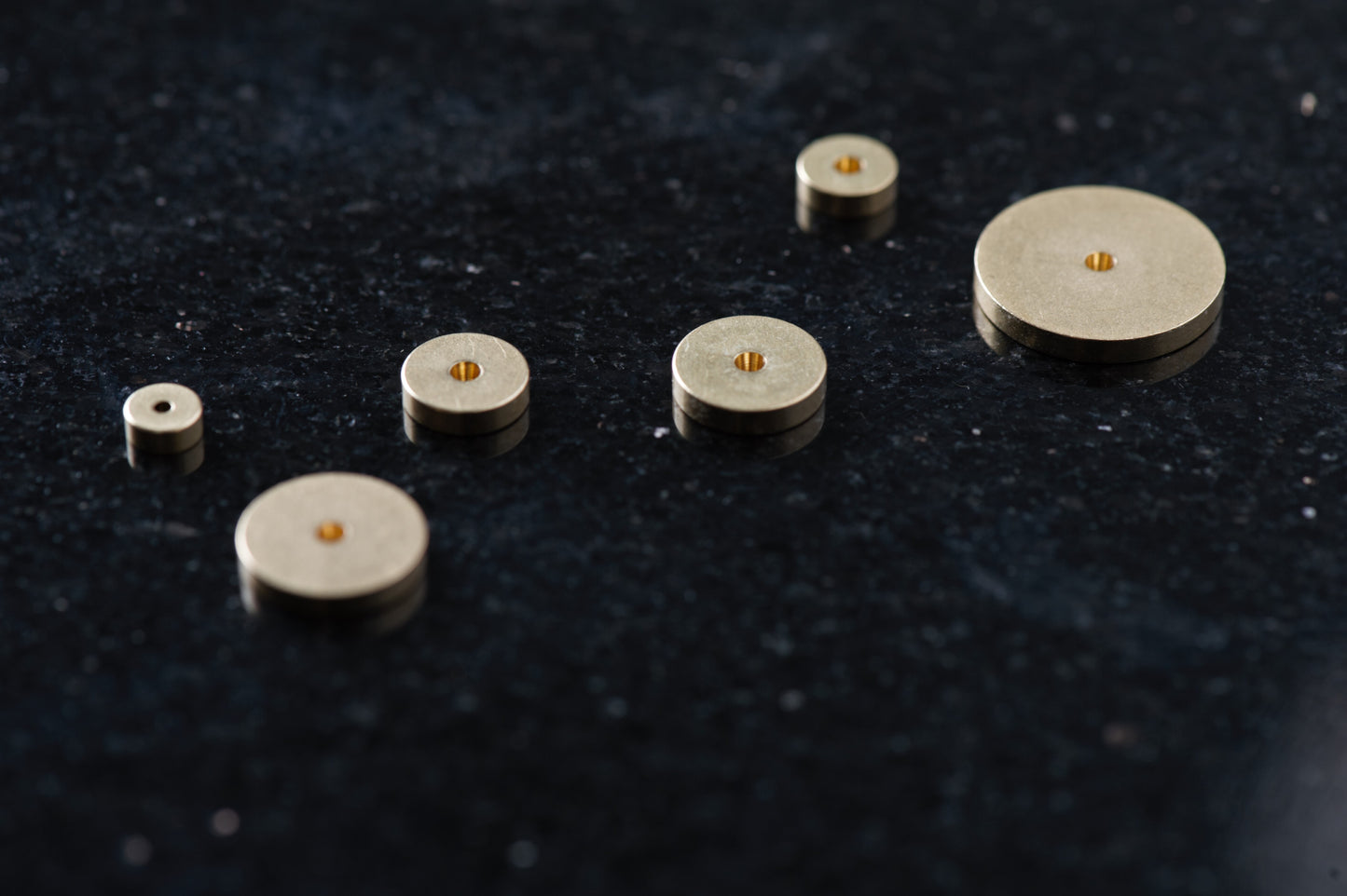 6PCS Stitching Wheel Leather Circular Margins