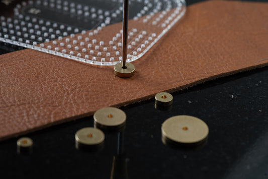 6PCS Stitching Wheel Leather Circular Margins