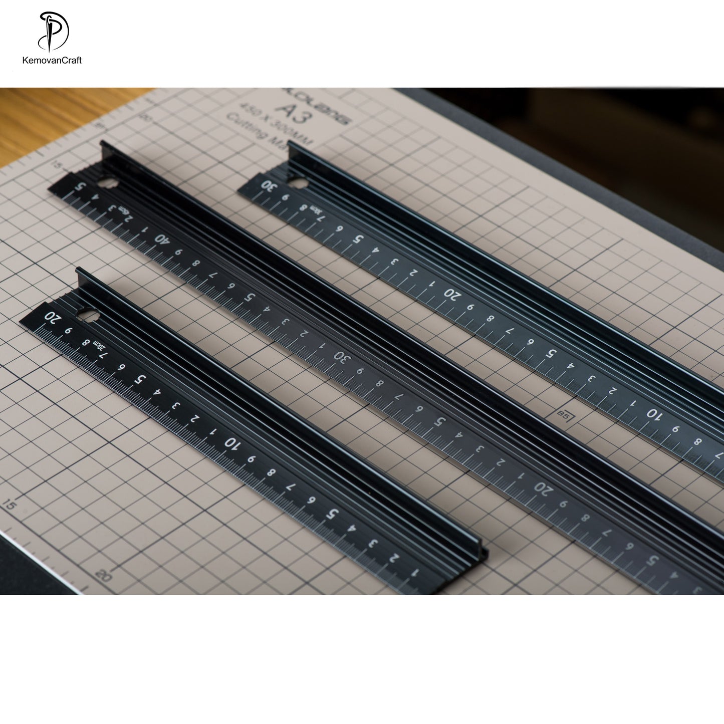 Leather Craft Scale Ruler Anti-cutting Hand Ruler
