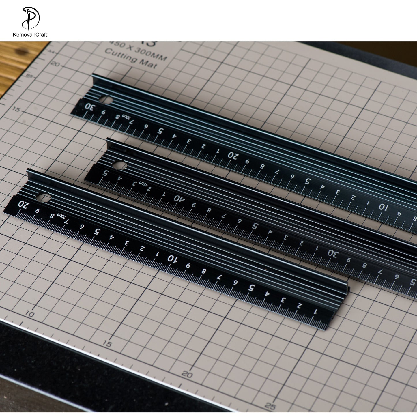 Leather Craft Scale Ruler Anti-cutting Hand Ruler