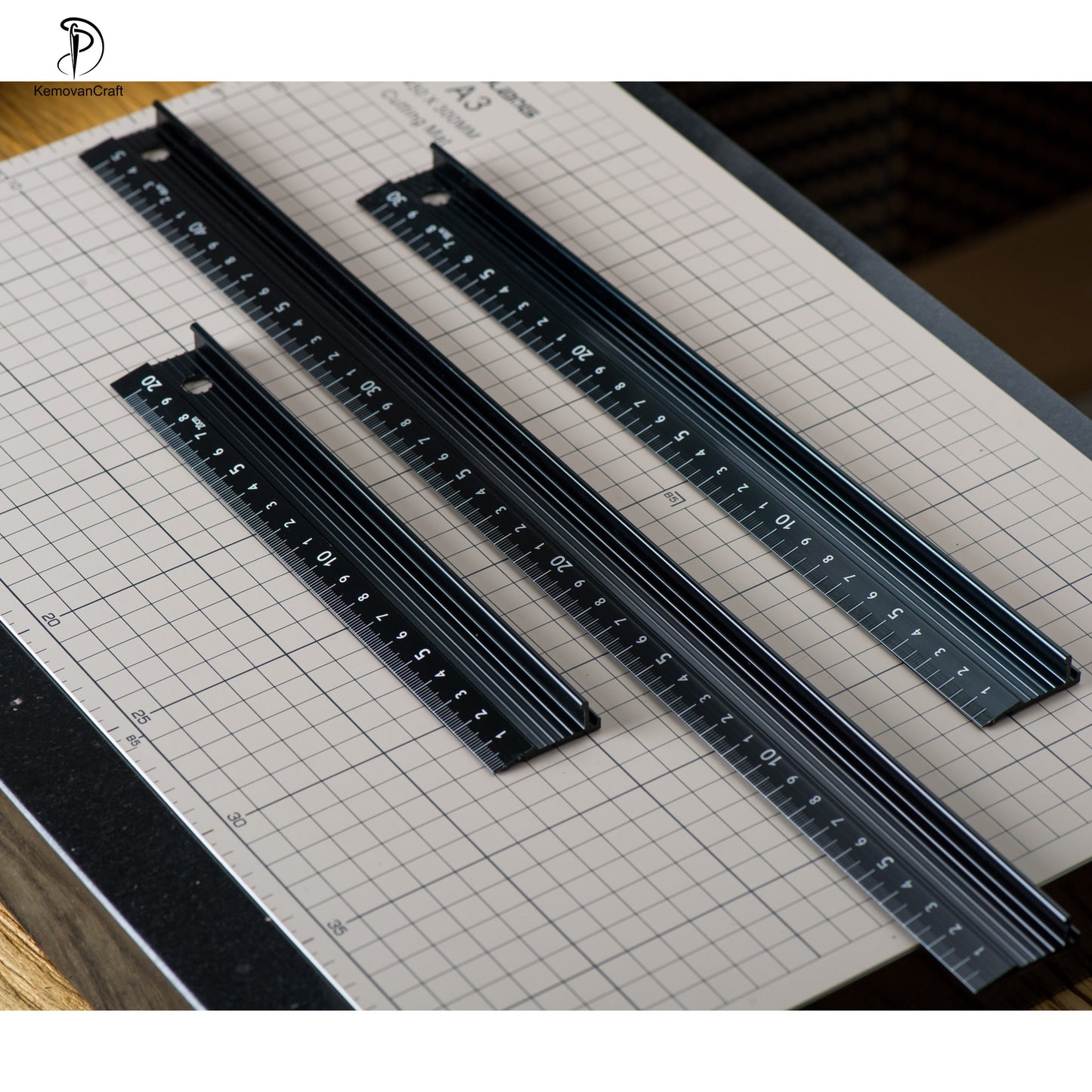 Leather Craft Scale Ruler Anti-cutting Hand Ruler