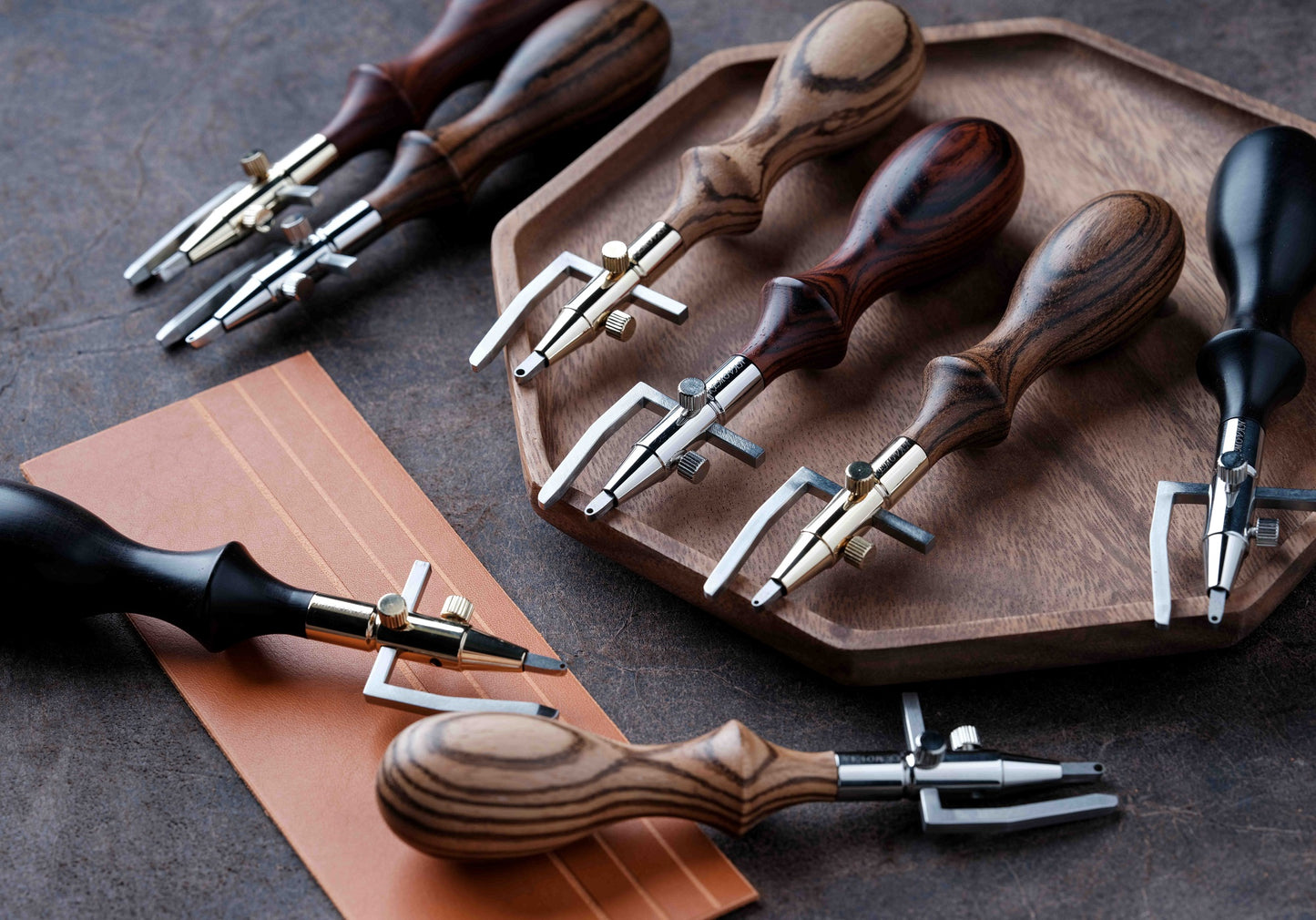 Adjustable Leather Edge Stitching Groover Tool