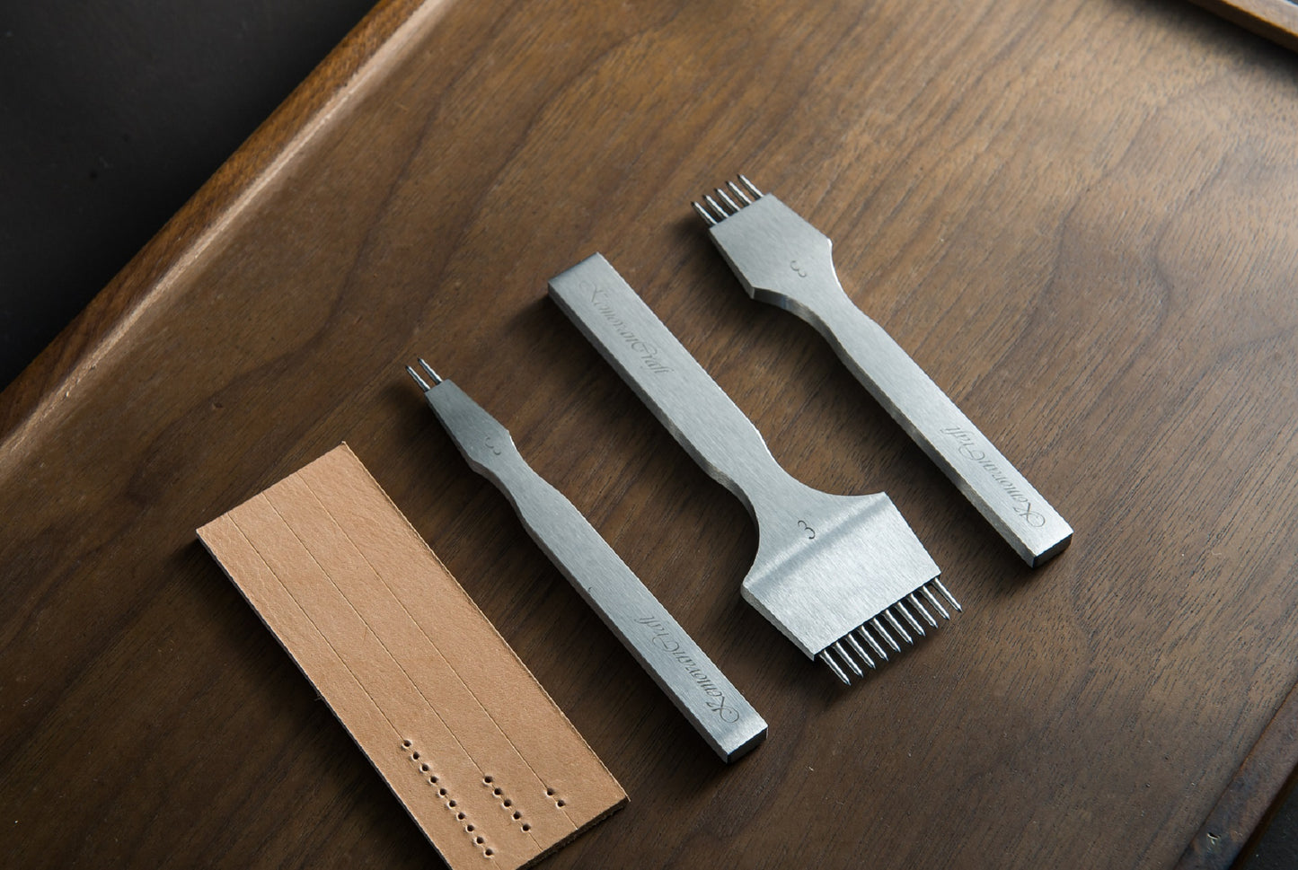 Leather Round Pricking Iron - Round Dent - Stitching Lacing Iron