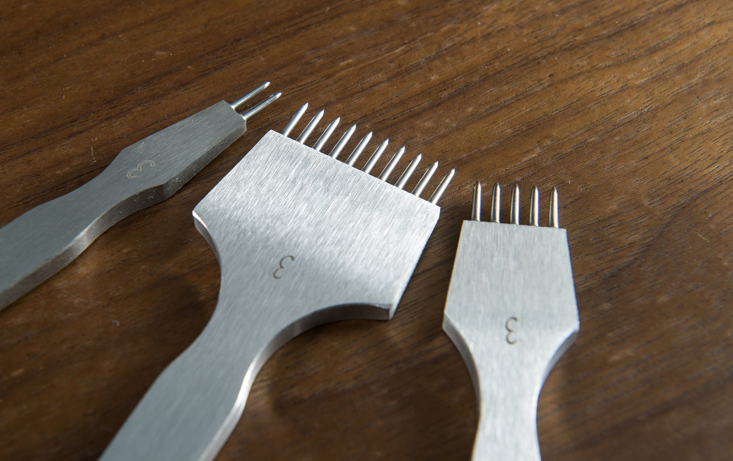 Leather Round Pricking Iron - Round Dent - Stitching Lacing Iron