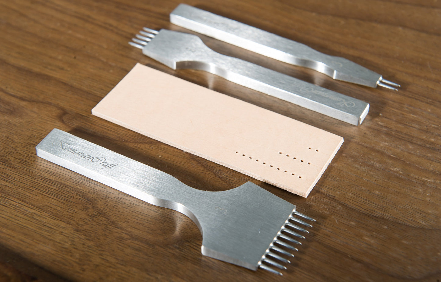 Leather Round Pricking Iron - Round Dent - Stitching Lacing Iron