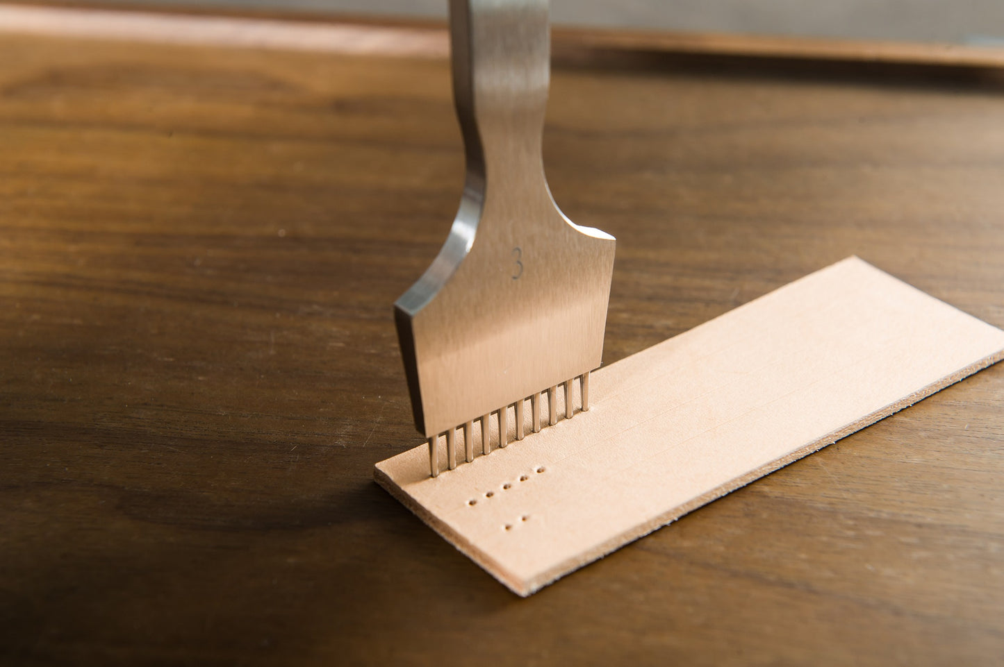 Leather Round Pricking Iron - Round Dent - Stitching Lacing Iron