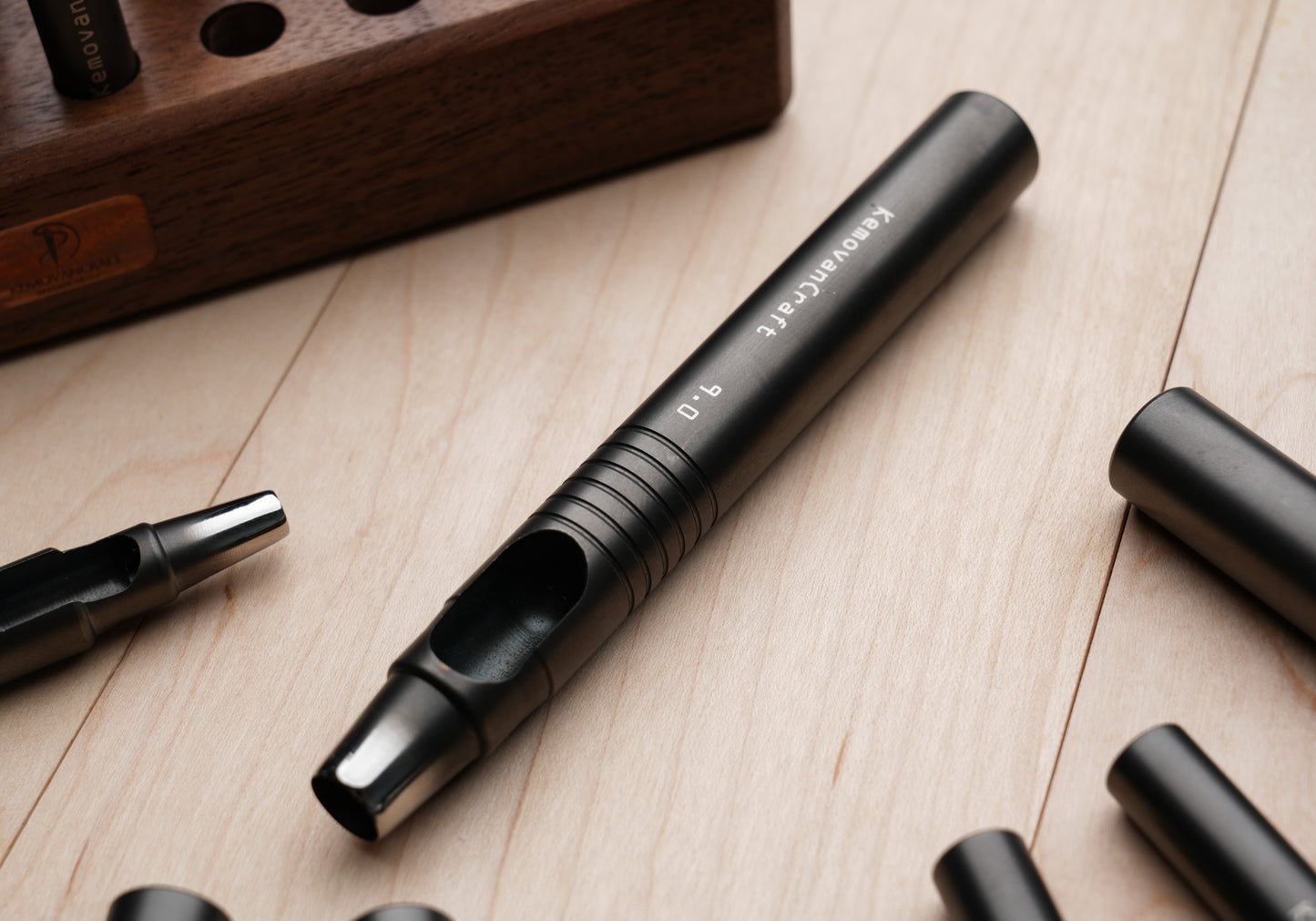 Leather Single Holes Punch Set - Single Punch + Wood Base