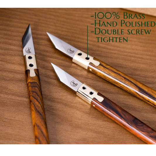 Tools for learher craft. Swivel knife Oak leaf