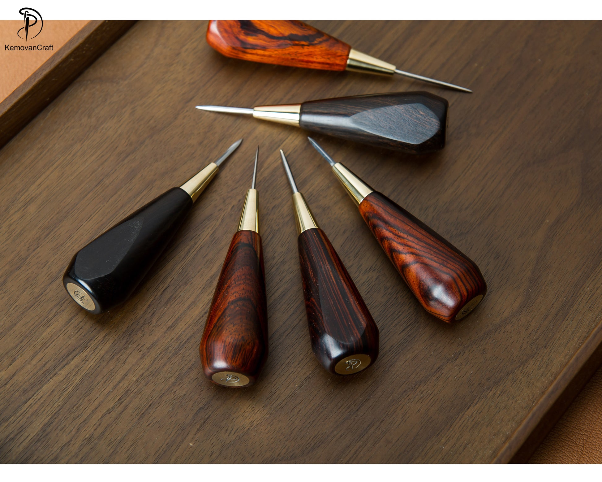 France Style Round Style Japanese Style Leather Sewing Awl Stitching Awl  Leather Craft Tools 