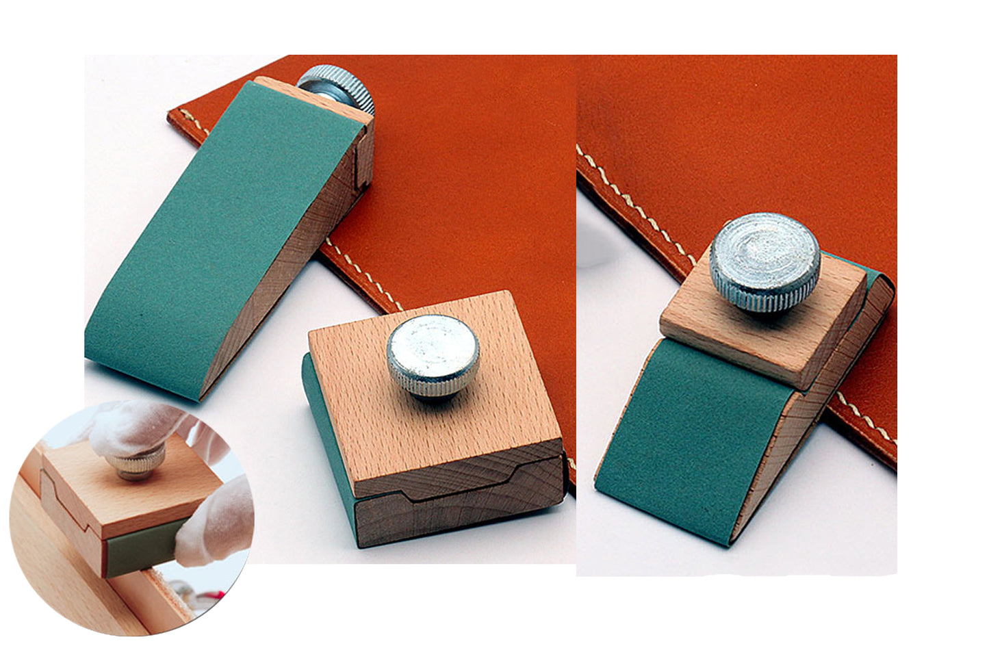 Leather Craft Sandpaper Holder Mini Sanding Block